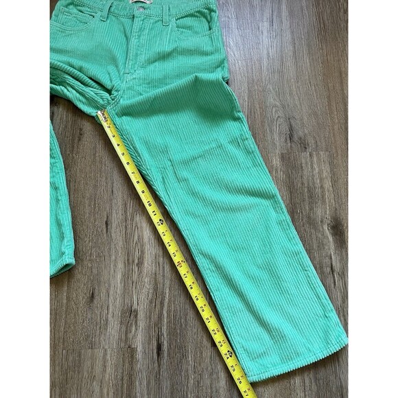 RIBCAGE CORDUROY STRAIGHT ANKLE WOMEN'S PANTS Size 31 - Picture 12 of 12